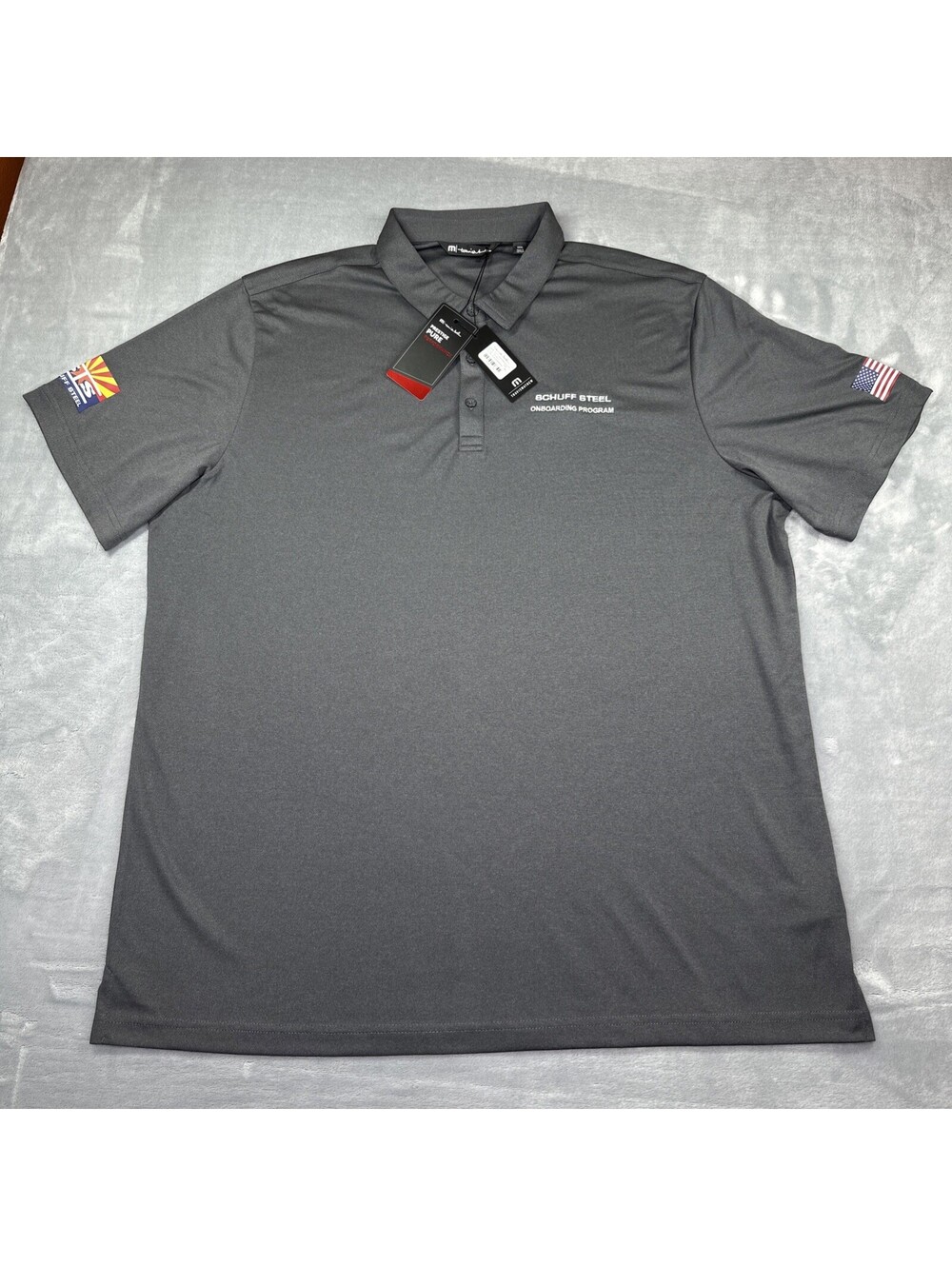 Travis Mathew Prestige Pure Performance Men’s XXXL Charcoal Polo Shirt